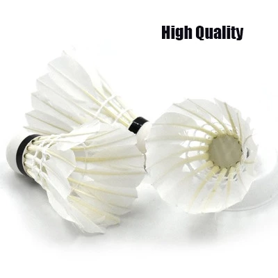 12Pcs Goose Feather Badminton Shuttlecock
