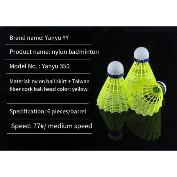 b2c65985194198290690b262b2937f91.webp Yanyu Nylon Badminton Shuttlecock