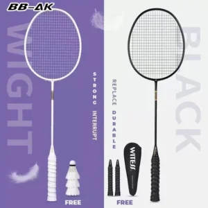 my-11134207-820l6-mhz3foisj4772b.webp BBAK 2Pcs Carbon Badminton Racket Set