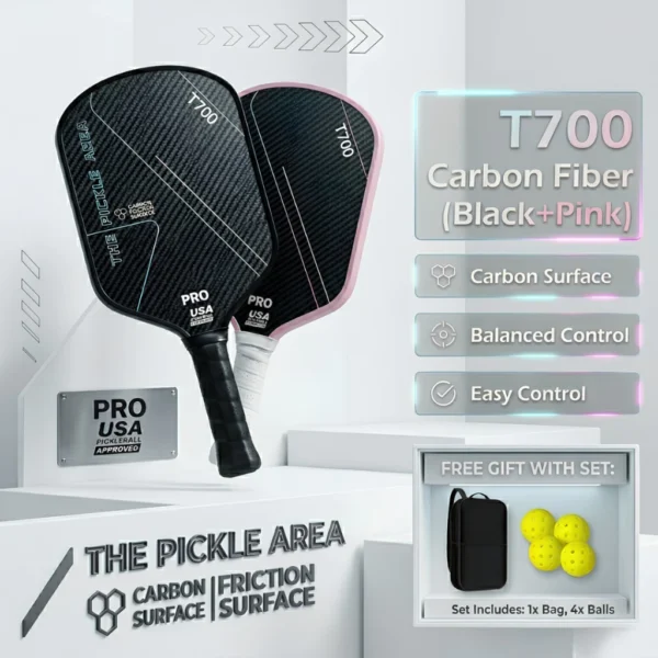 my-11134207-820l7-moz0hs3aytji56.webp T700 Carbon Fiber Pickleball Paddle Set