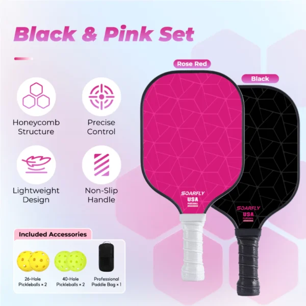my-11134207-820lc-mfuqun5ryznvf4.webp SOARFLY Fiberglass Pickleball Paddle Set